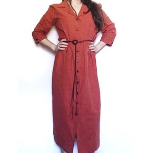 POSITIVE ATTITUDE polyester button dress size 14